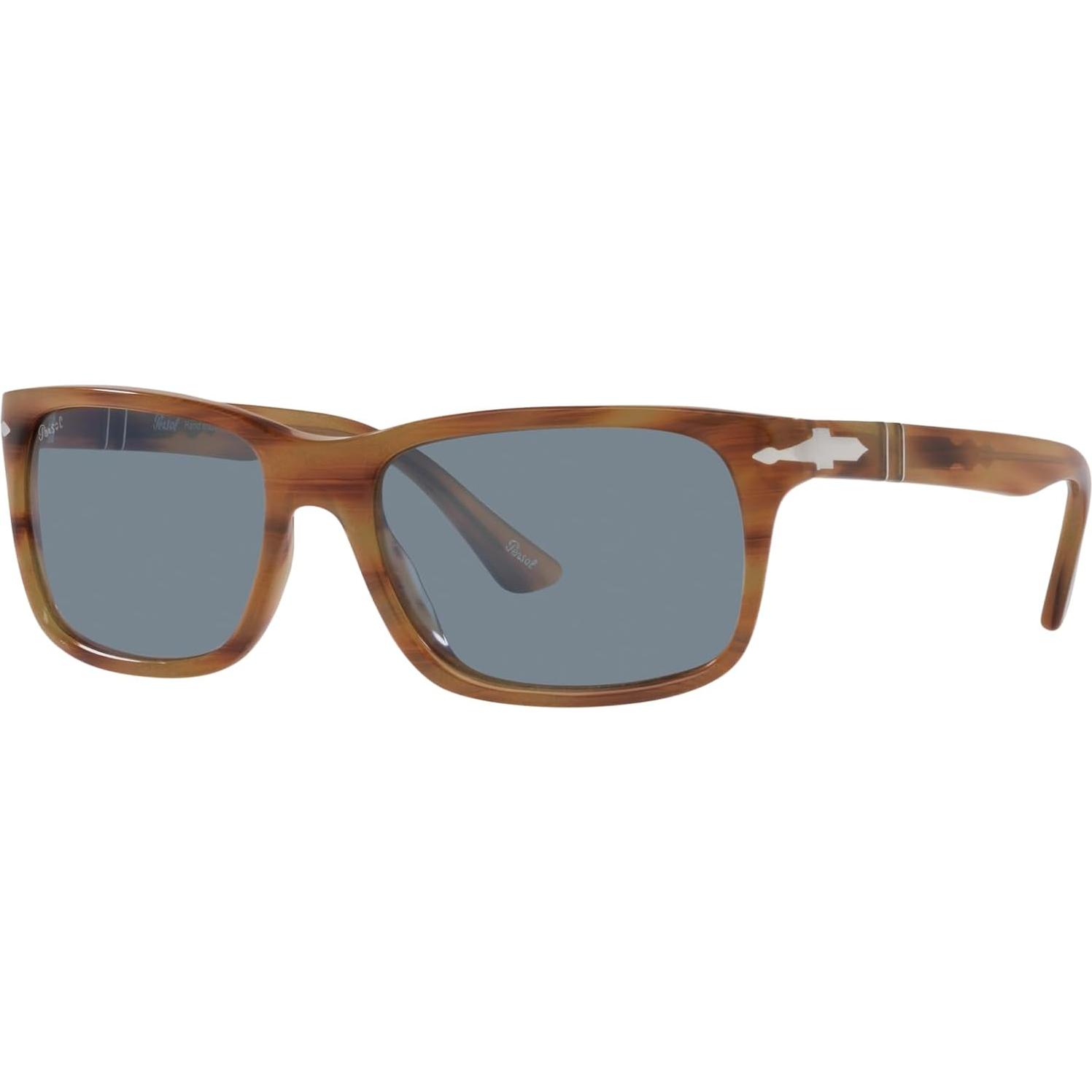 Gafas de sol Persol PO3048S Marrón Rayas Azul Claro