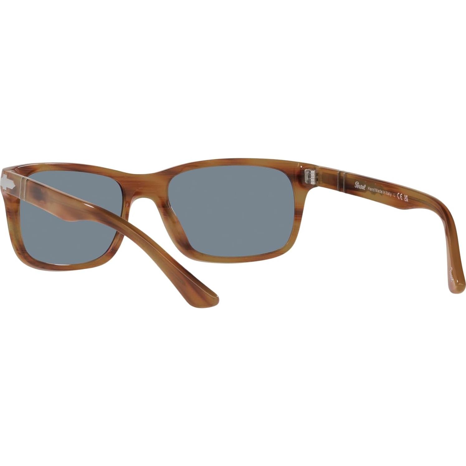 Gafas de sol Persol PO3048S Marrón Rayas Azul Claro