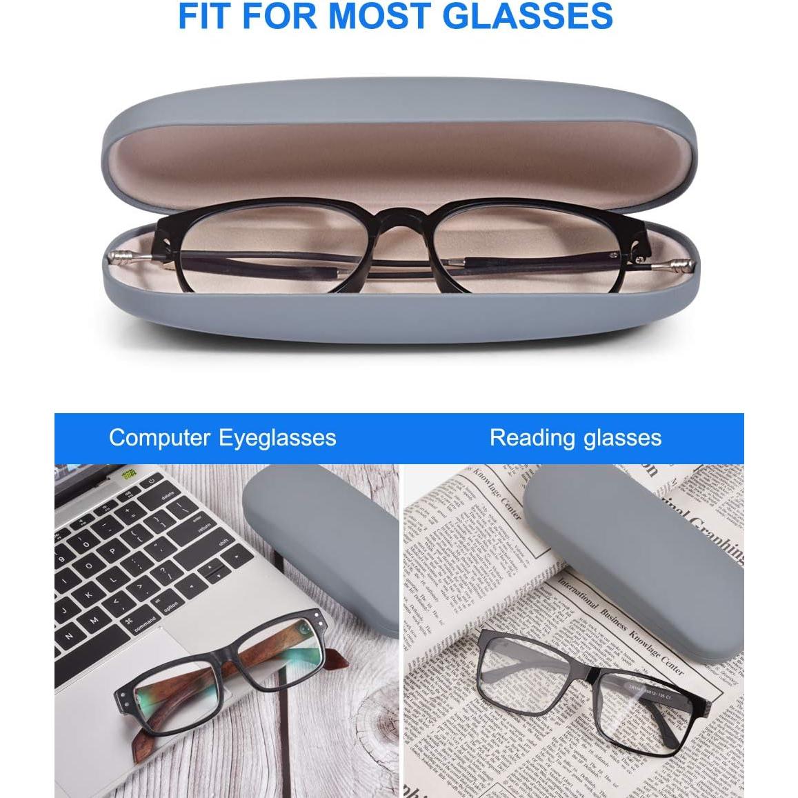 Estuche Duro para Gafas RayLove Gris Unisex 15x5 cm