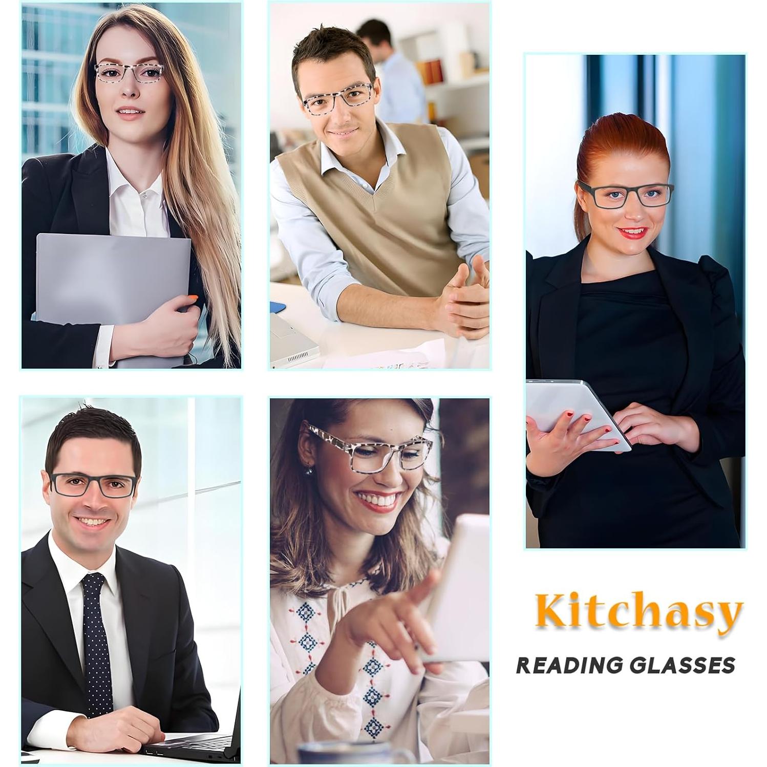 2 Pack Reading Glasses, Unbreakable Blue Light Blocking Reading Glasses,Filter UV Ray/Glare Computer Readers, Stylish Lightweight Spring Hinges Eyeglasses for Women Men(Black/Leopard,2.0)