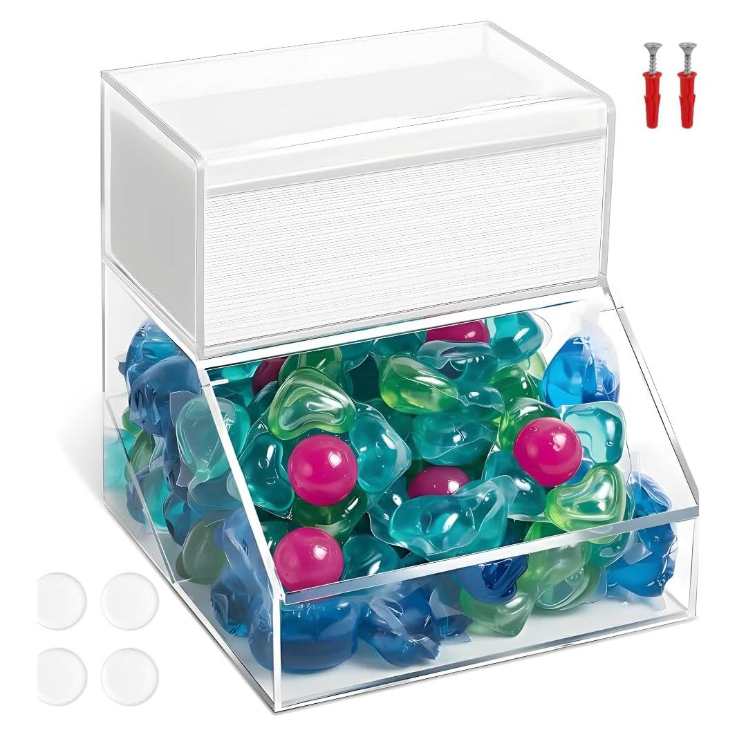 Contenedor de Almacenamiento Acrílico Joyurney 2 Compartimentos