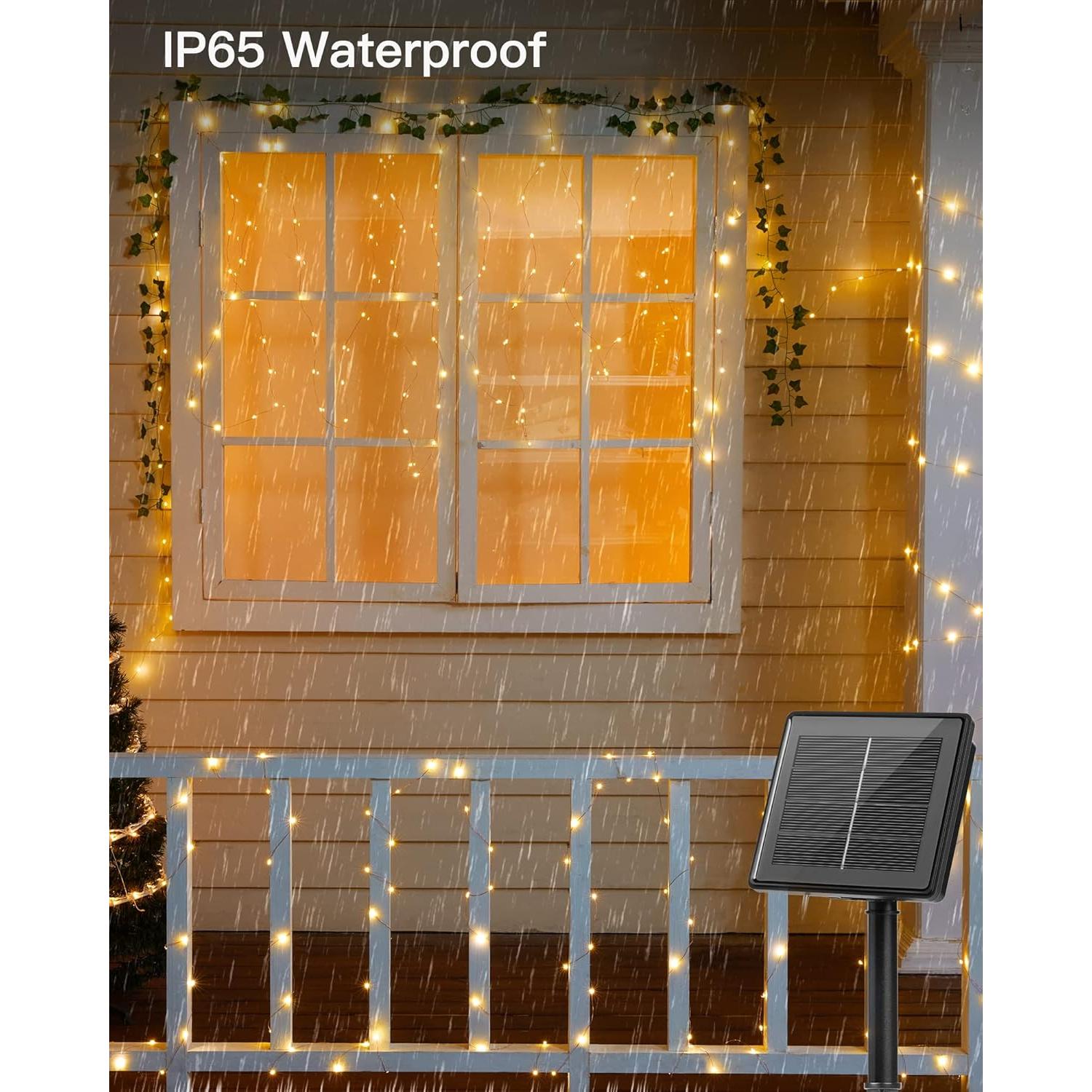 Luces de Cadena Solares Brightown 20m 200 LED IP65