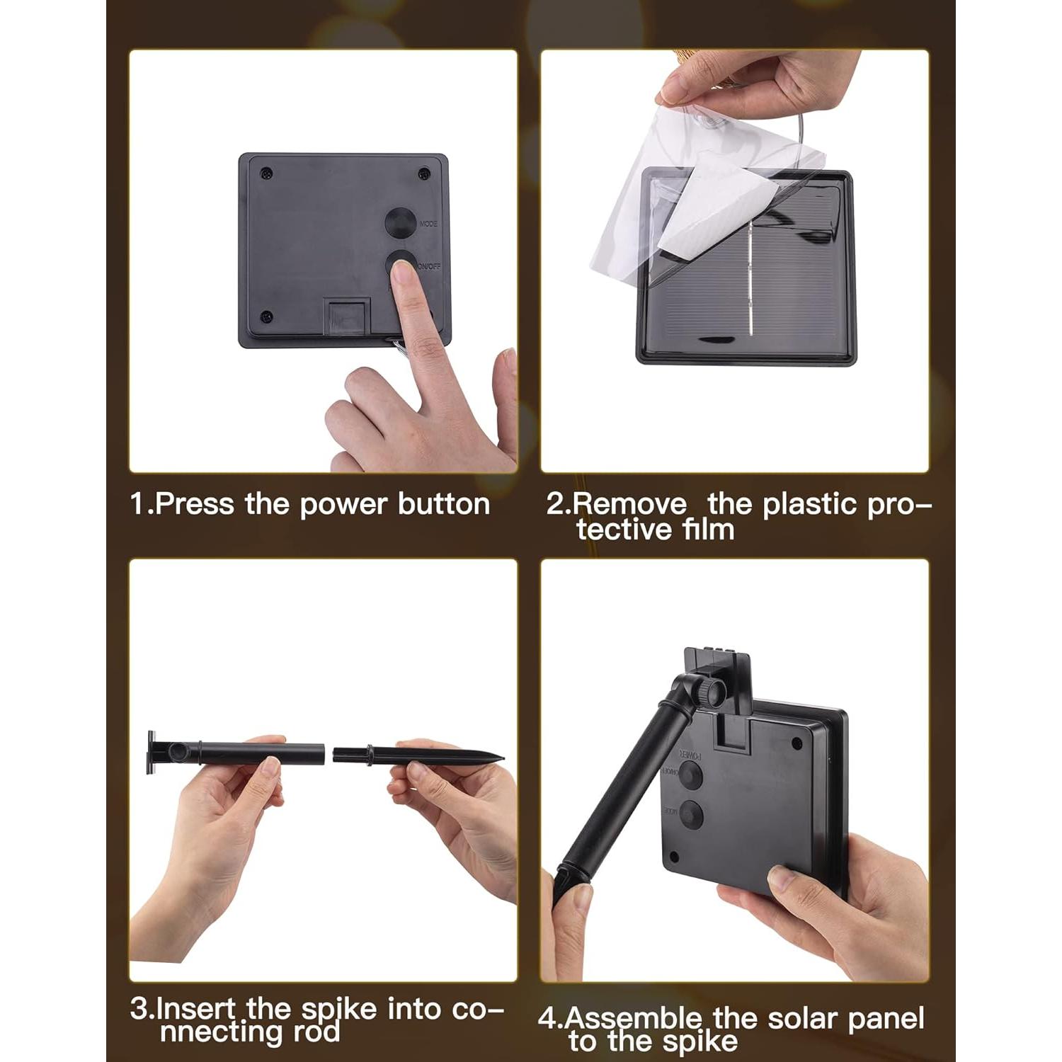 Luces de Cadena Solares Brightown 20m 200 LED IP65