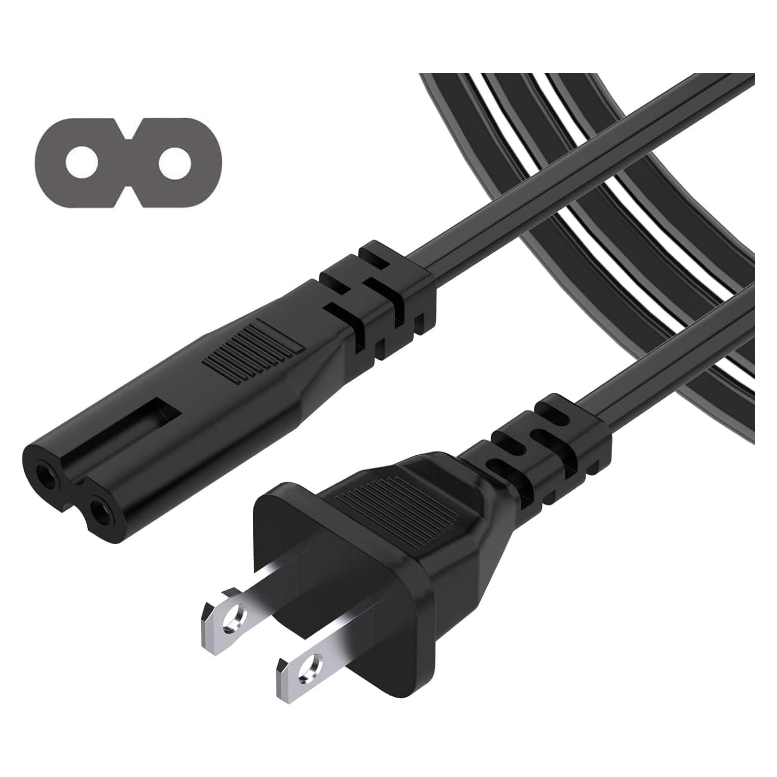 Cable de Alimentación 2 Clavijas ROLADA 1.8m para PS5 PS4