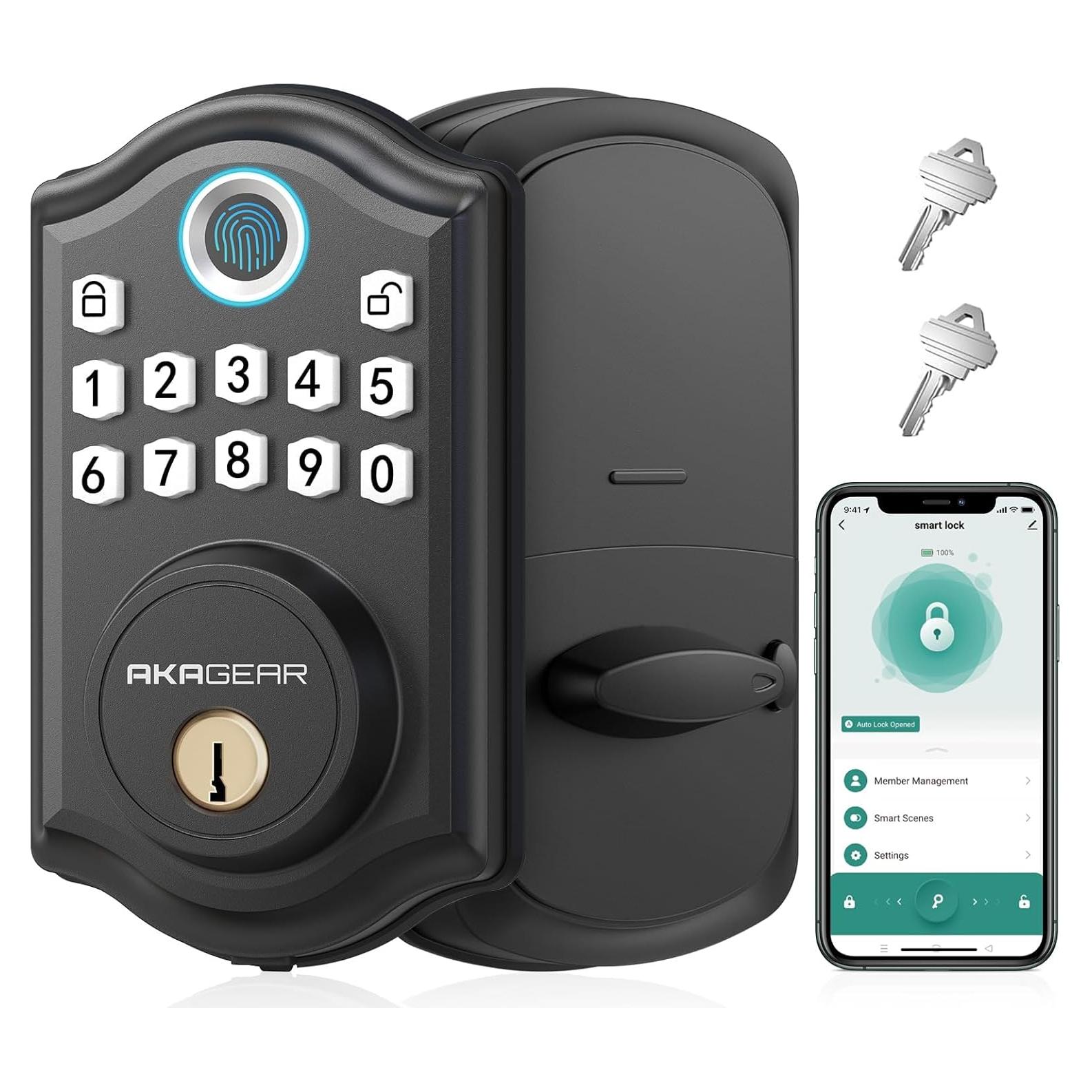Cerradura Biométrica AkaGear DS10 Pro - Huella y Teclado