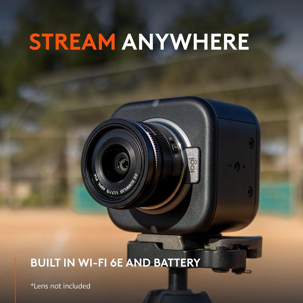 Cámara Inalámbrica de Streaming Logitech Mevo Core 4K + 64GB SD