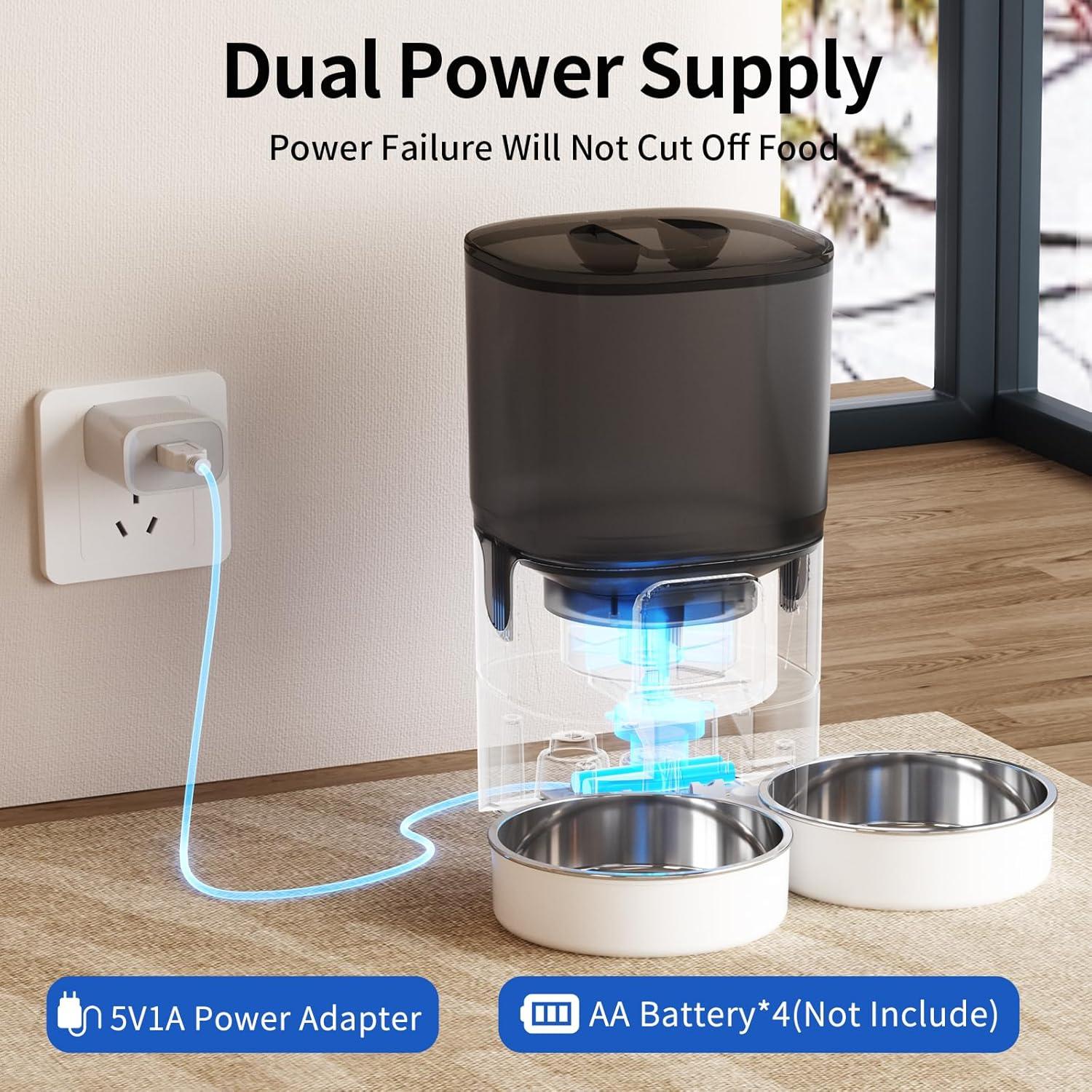 Dispensador Automático de Comida PAPIFEED 7L para 2 Gatos