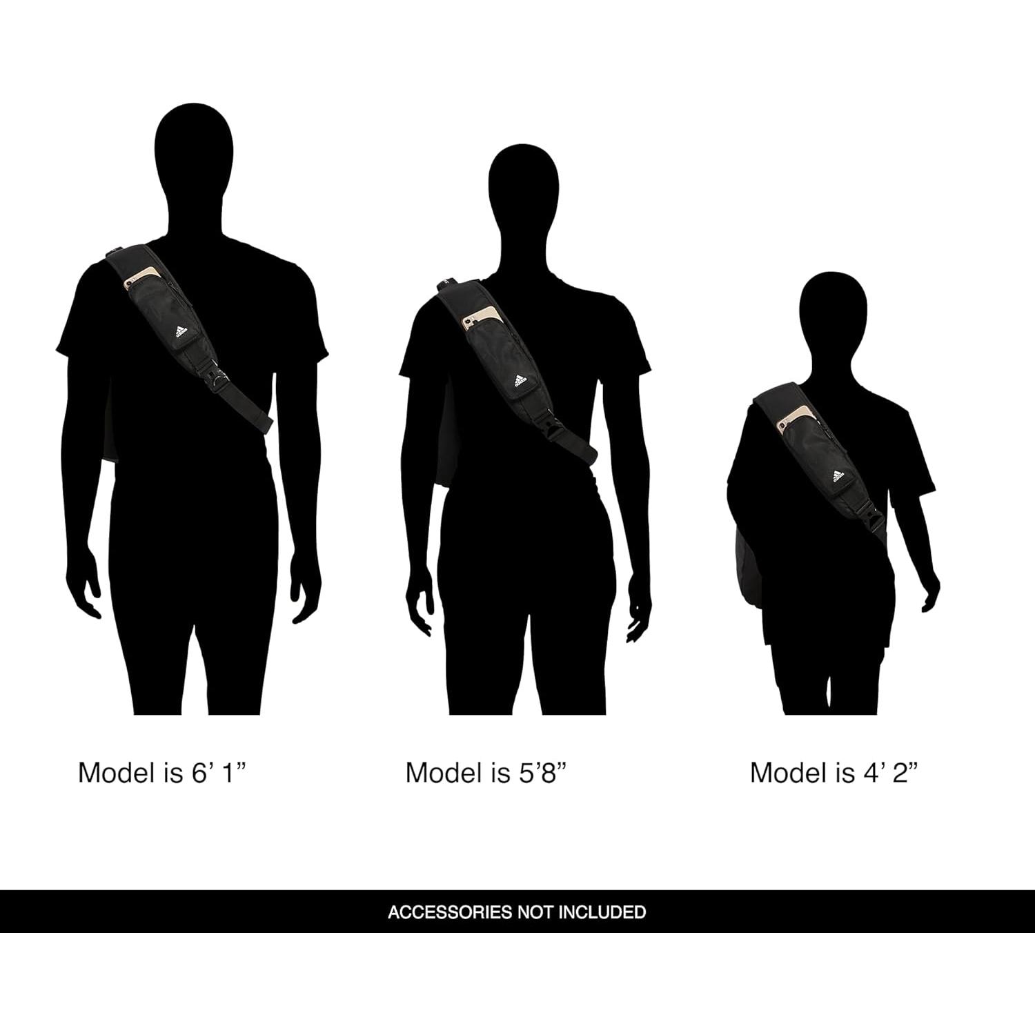 Mochila Cruzada Unisex adidas Prime Sling Negra 16900 cm³