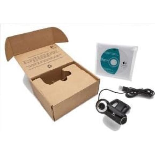 Cámara Web Logitech Pro 9000 HD 2MP con Lente Carl Zeiss