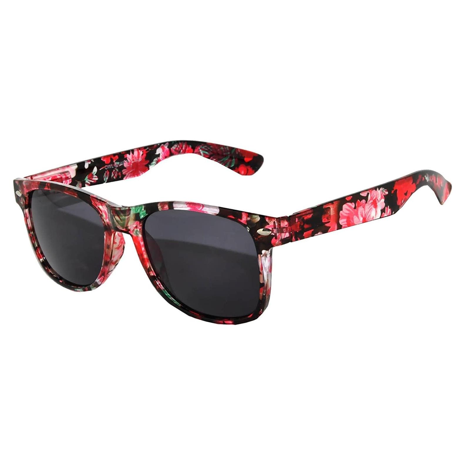 Gafas de Sol Retro Unisex OWL Marco Plástico UV 55mm
