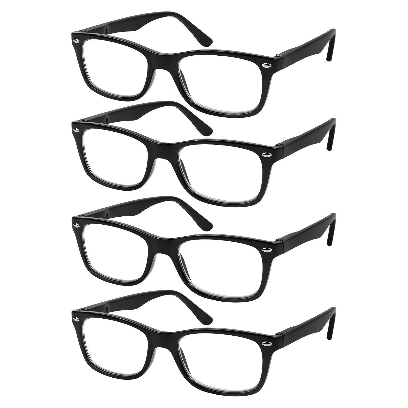 Conjunto de 4 Gafas de Lectura Success Eyewear 2.75x Negras