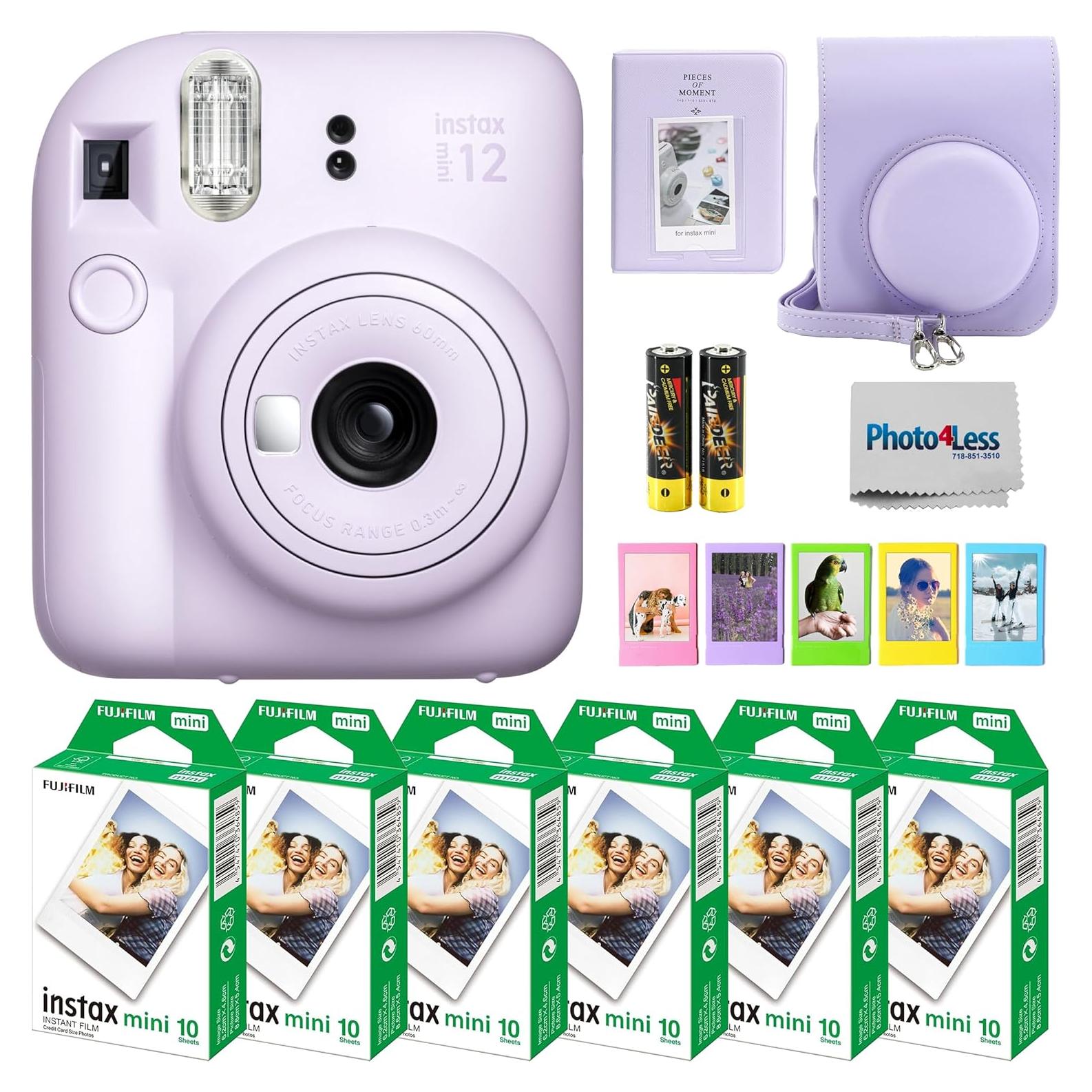 Cámara Instantánea Fujifilm Instax Mini 12 + 60 Hojas + Accesorios
