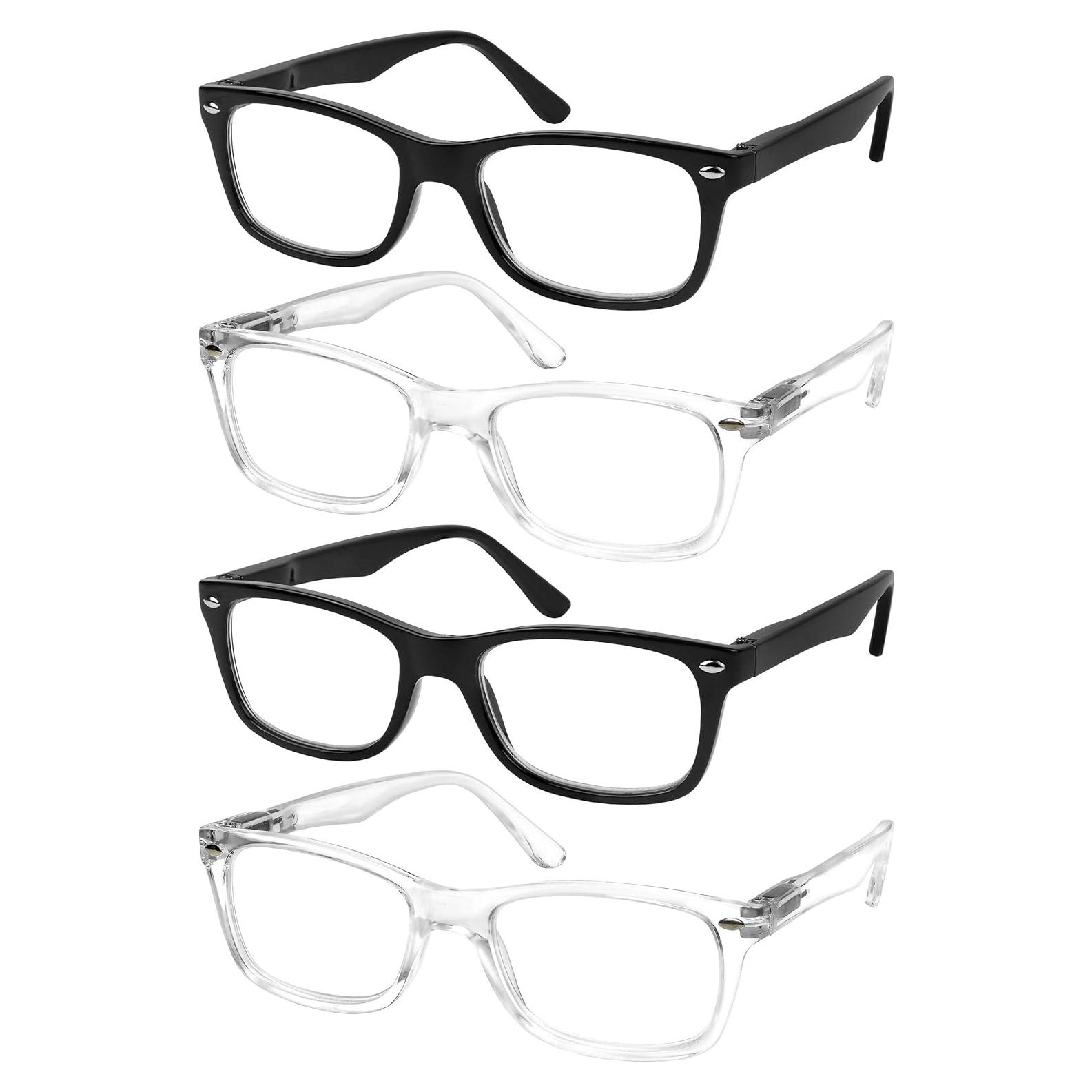 Conjunto 4 Gafas de Lectura Success Eyewear Negras y Transparentes