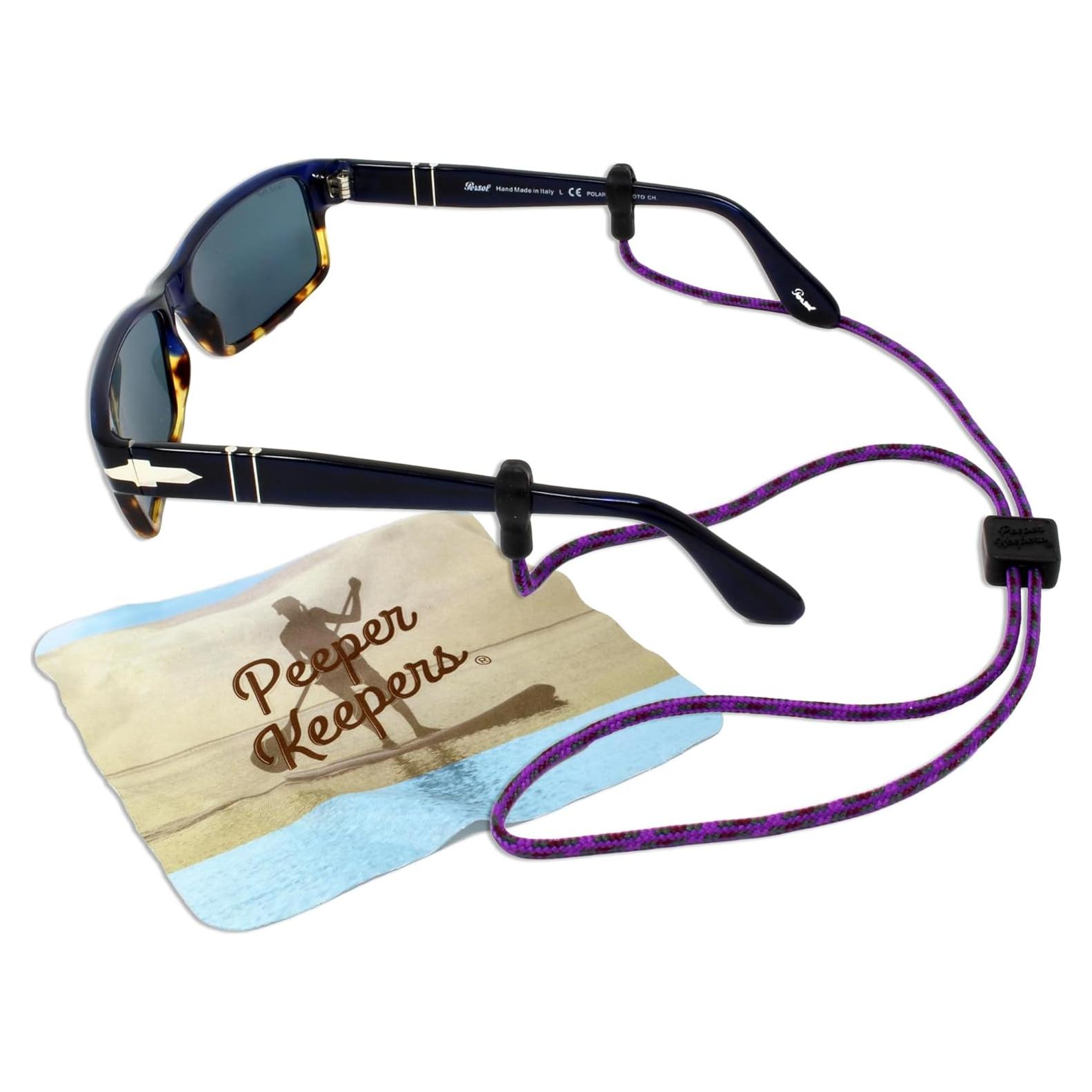 Retenedor de Gafas Peeper Keepers Ajustable con Paño Microfibra