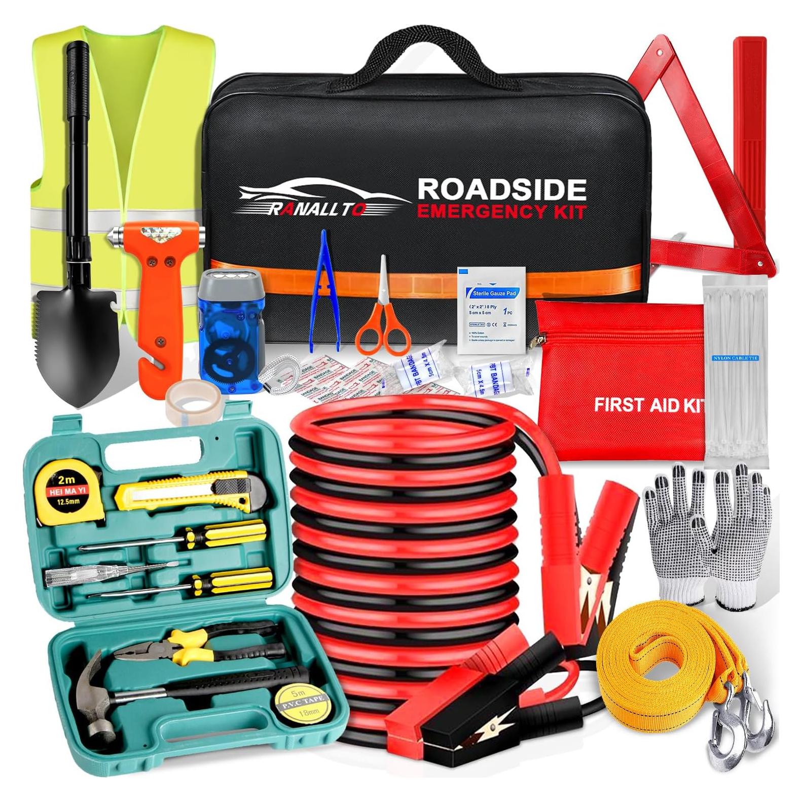 Kit de herramientas de emergencia Ranallto 2.24 kg para auto