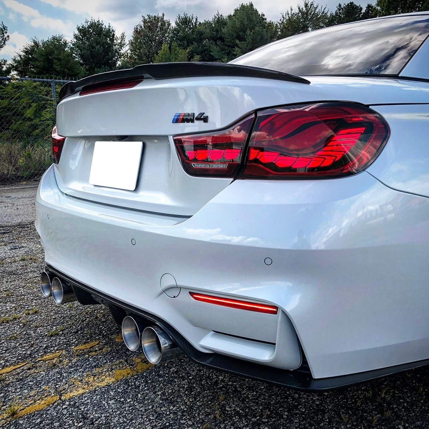 Luz Reflectora LED iJDMTOY Roja para Parachoques BMW F80 M3 F82 M4