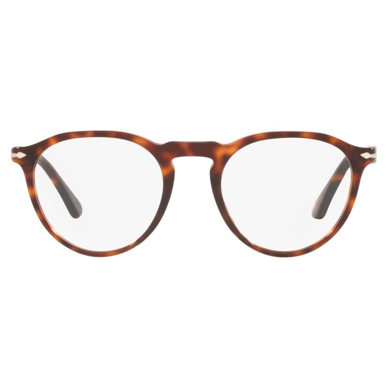 Montura de Gafas Redondas Persol PO3286V Color Havana