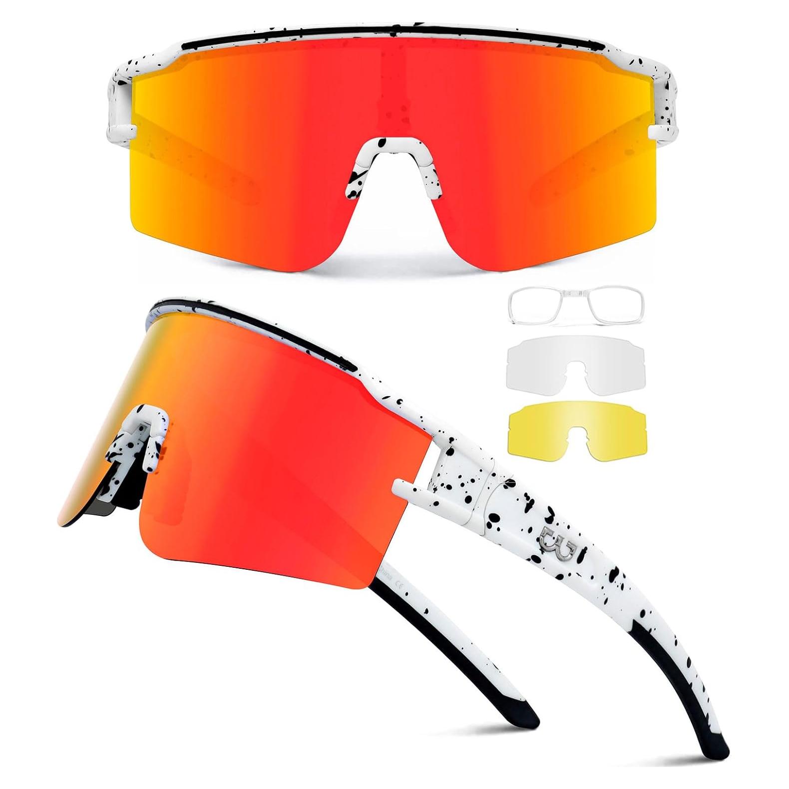 Gafas de Ciclismo SPOSUNE con 3 Lentes Intercambiables
