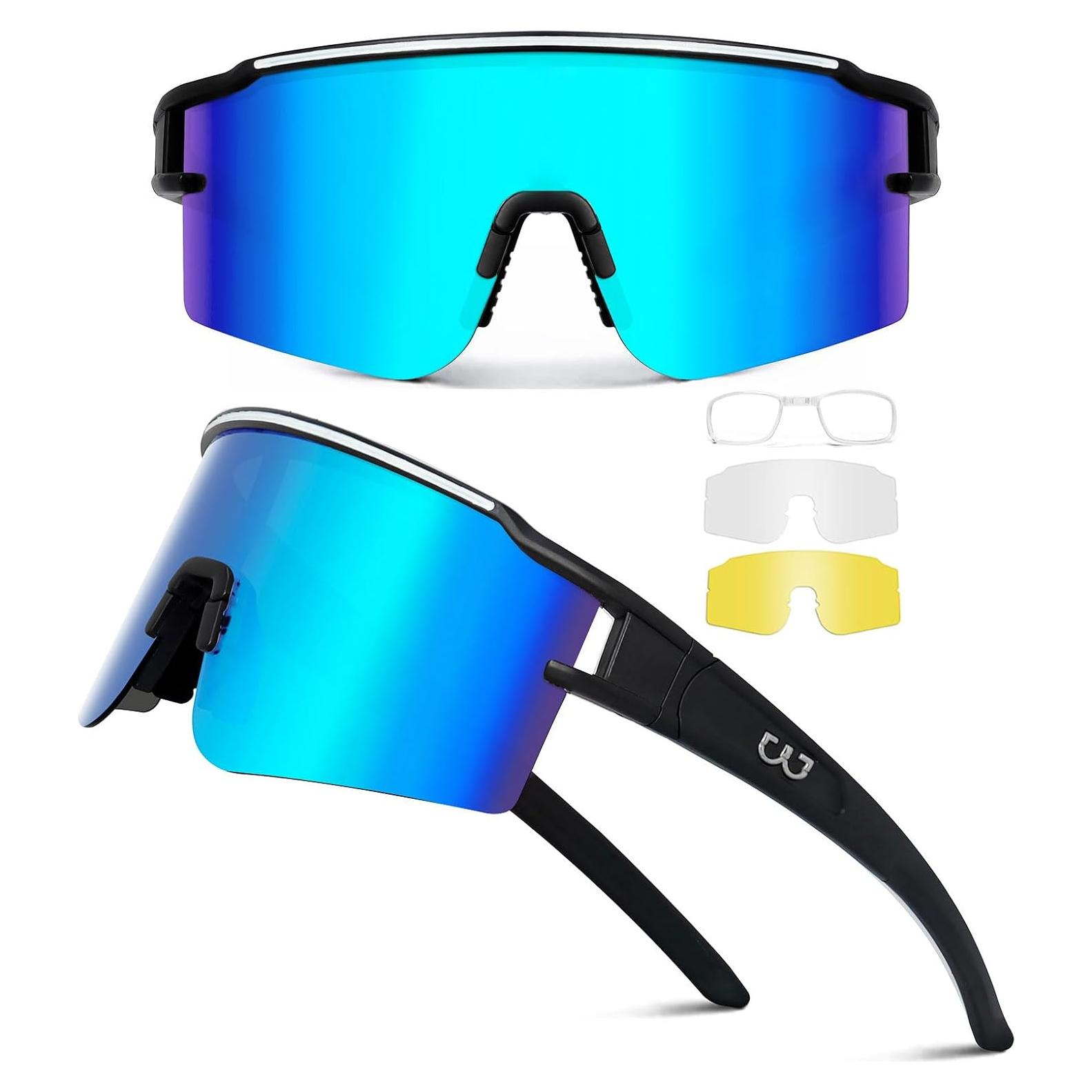 Gafas de Ciclismo SPOSUNE con 3 Lentes Intercambiables