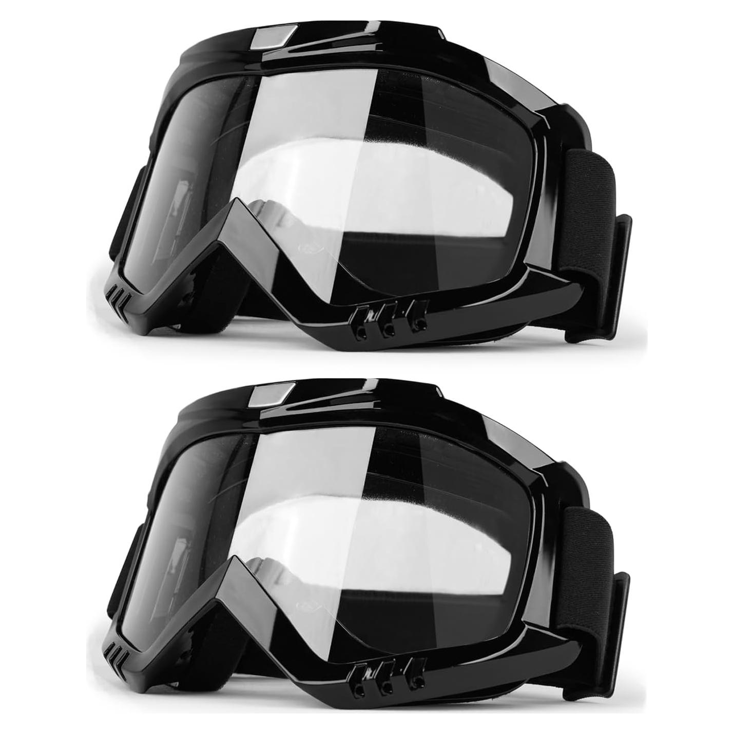 Gafas de Motocross LMAVAG Lente Clara Antivaho Ajustables