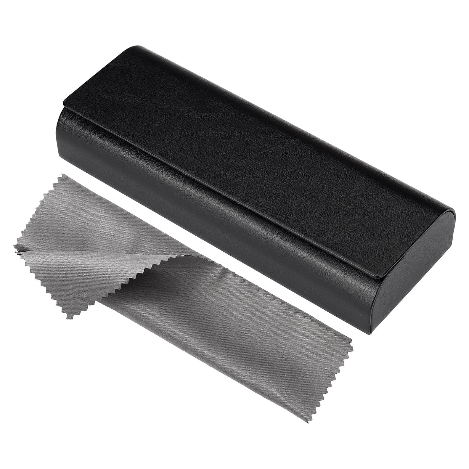 Estuche de Gafas Vemiss Negro Portátil y Ligero 15.6x6x3cm