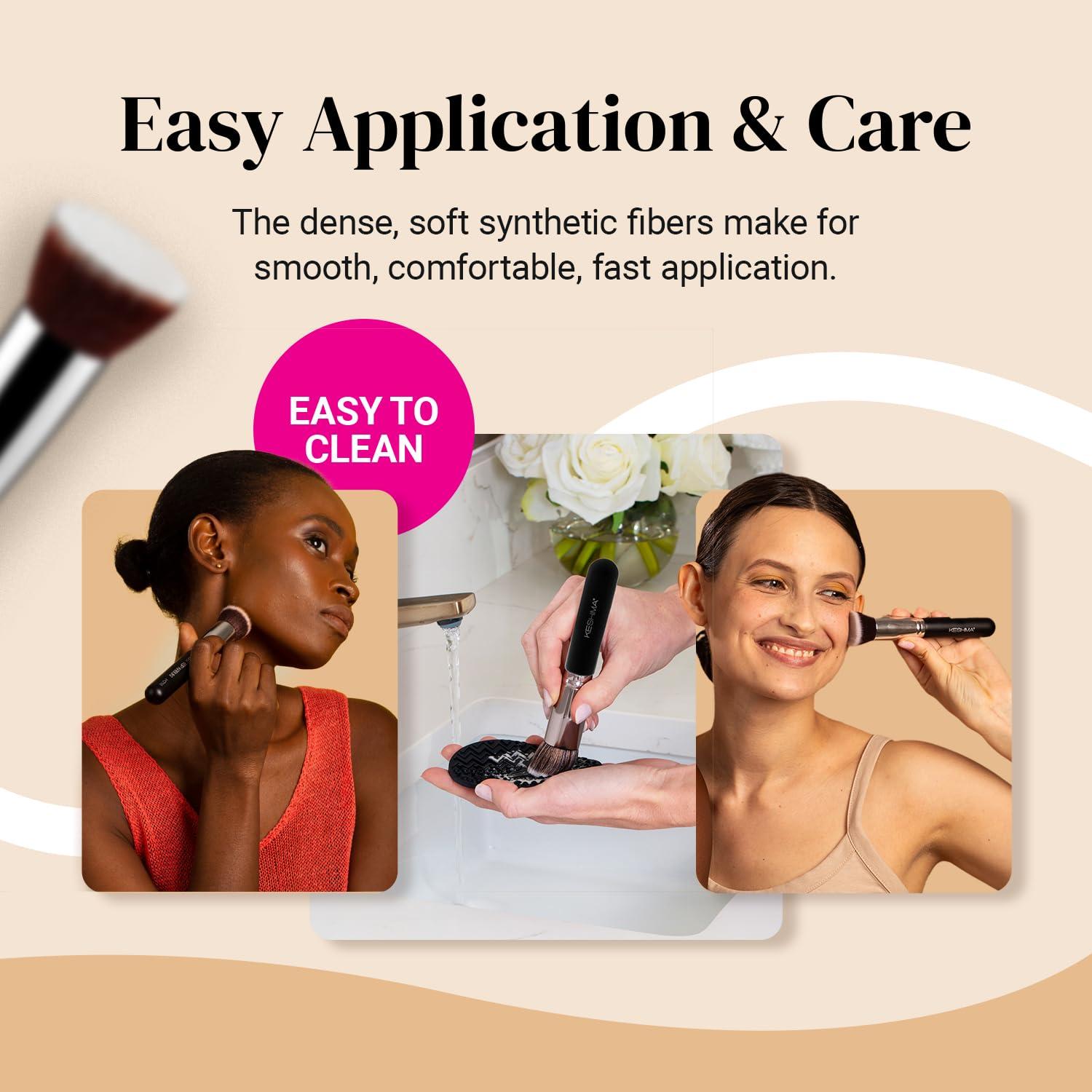 Brocha de Maquillaje KESHIMA Flat Top Kabuki 14.48 cm