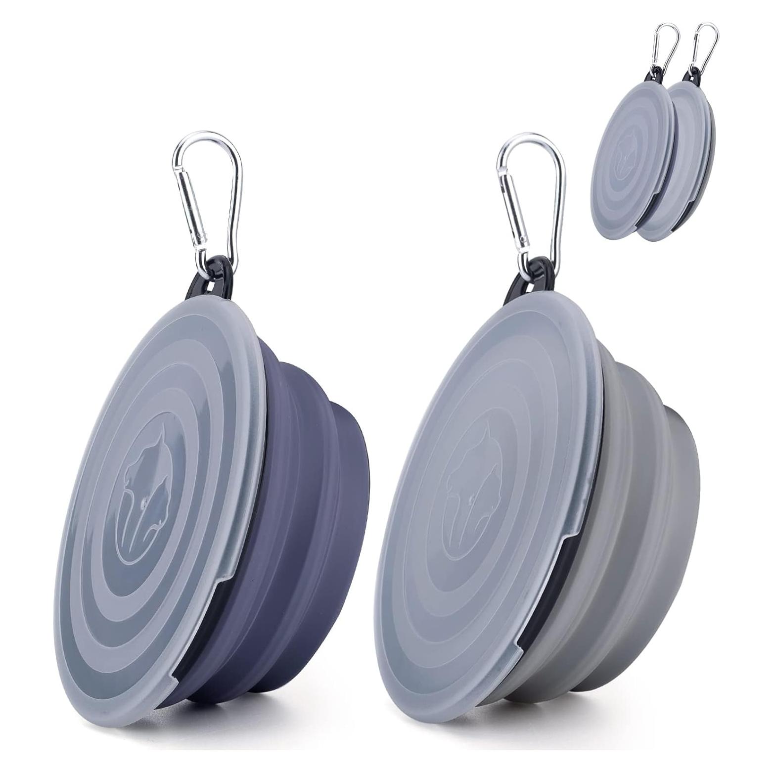 Cuenco Plegable para Perros SLSON Pequeño con Tapa