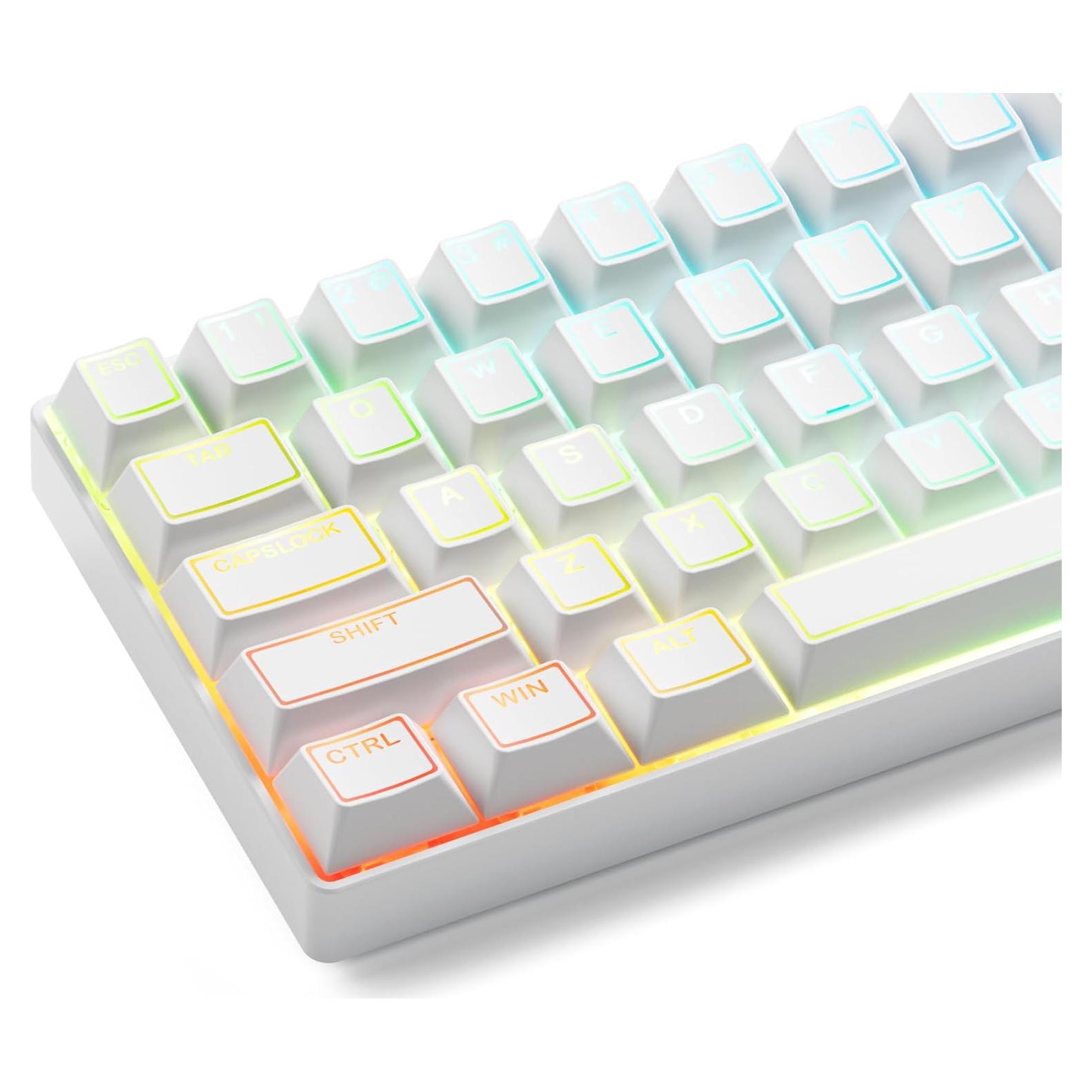 Conjunto de Teclas PBT Doubleshot Cherry XVX Blanco 142 Teclas