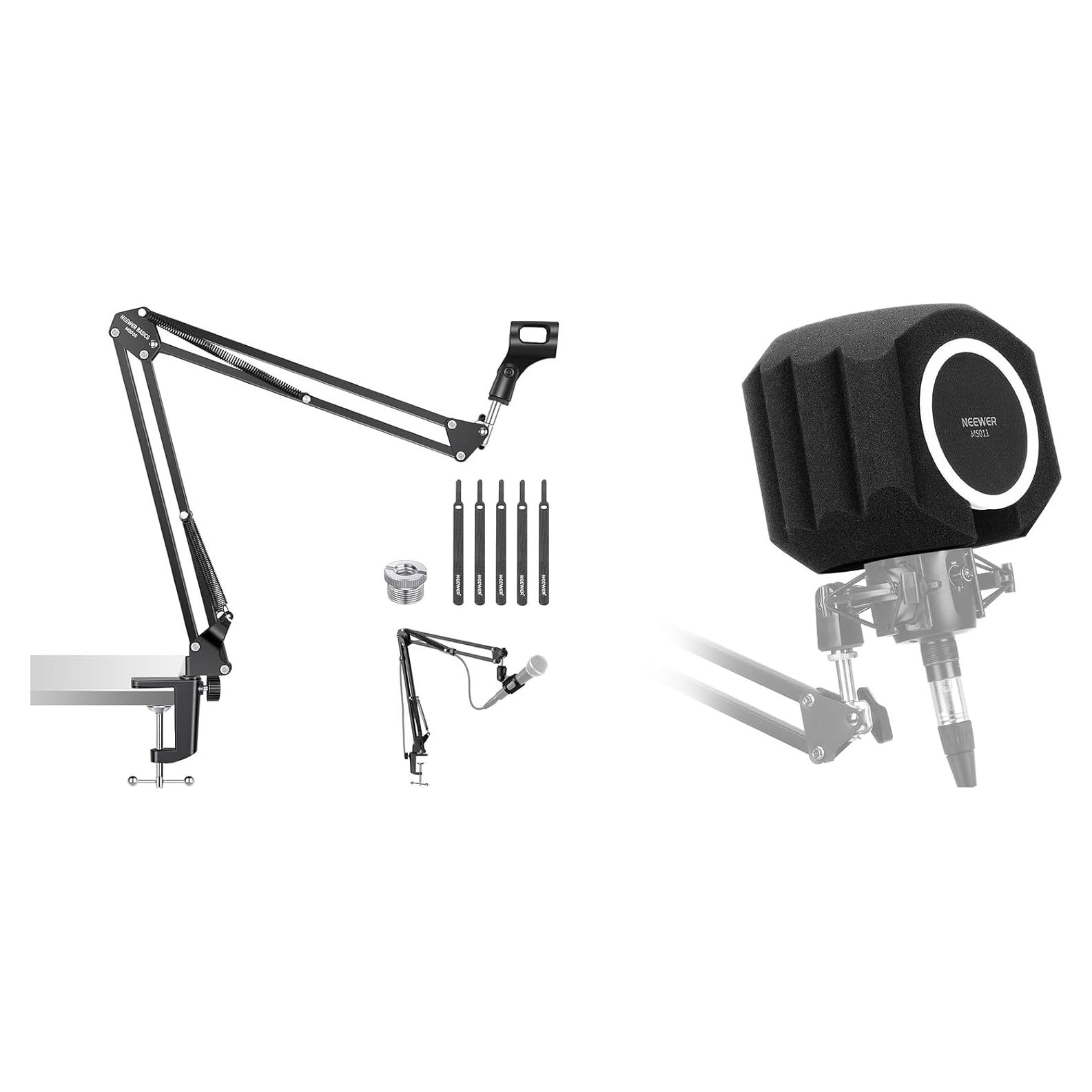 Soporte de Micrófono NEEWER MS006 + Filtro Pop MS011 1.5 kg