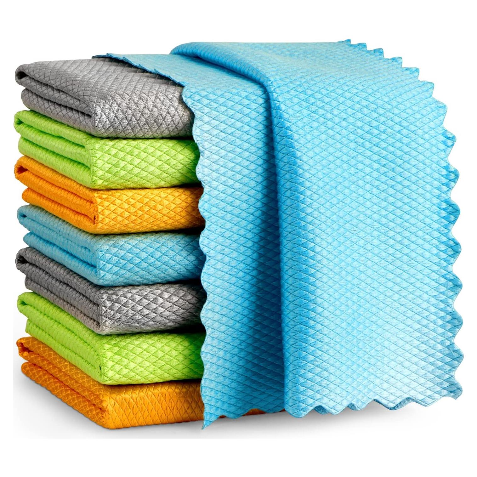 Paños de Microfibra AIDEA 40x40 cm 8PK Sin Pelusa