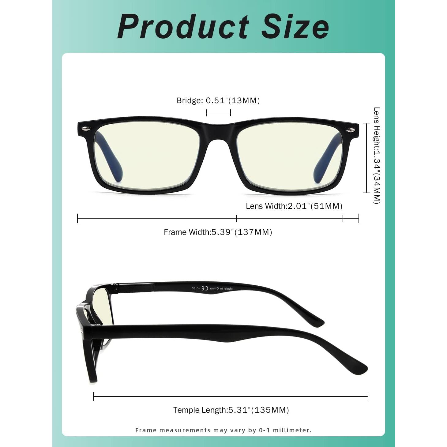 Gafas Eyekepper Anti Luz Azul 2 Paquete Negro UV400