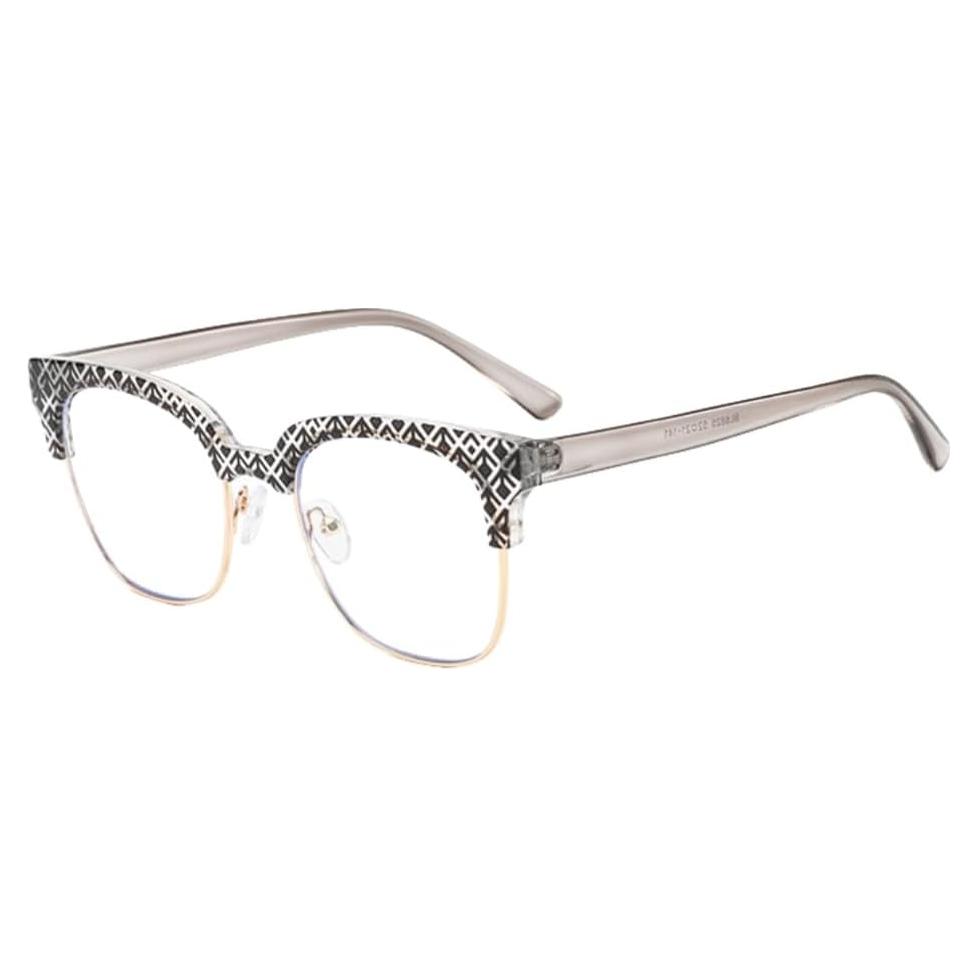 Gafas de óptica retro Shiratori 43mm con lentes claros