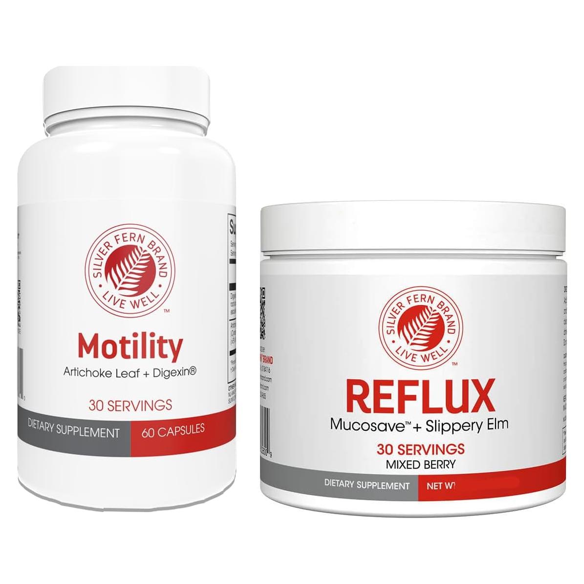 Kit Digestivo Slow Motility+ Silver Fern - 60 Cápsulas y Polvo Baya