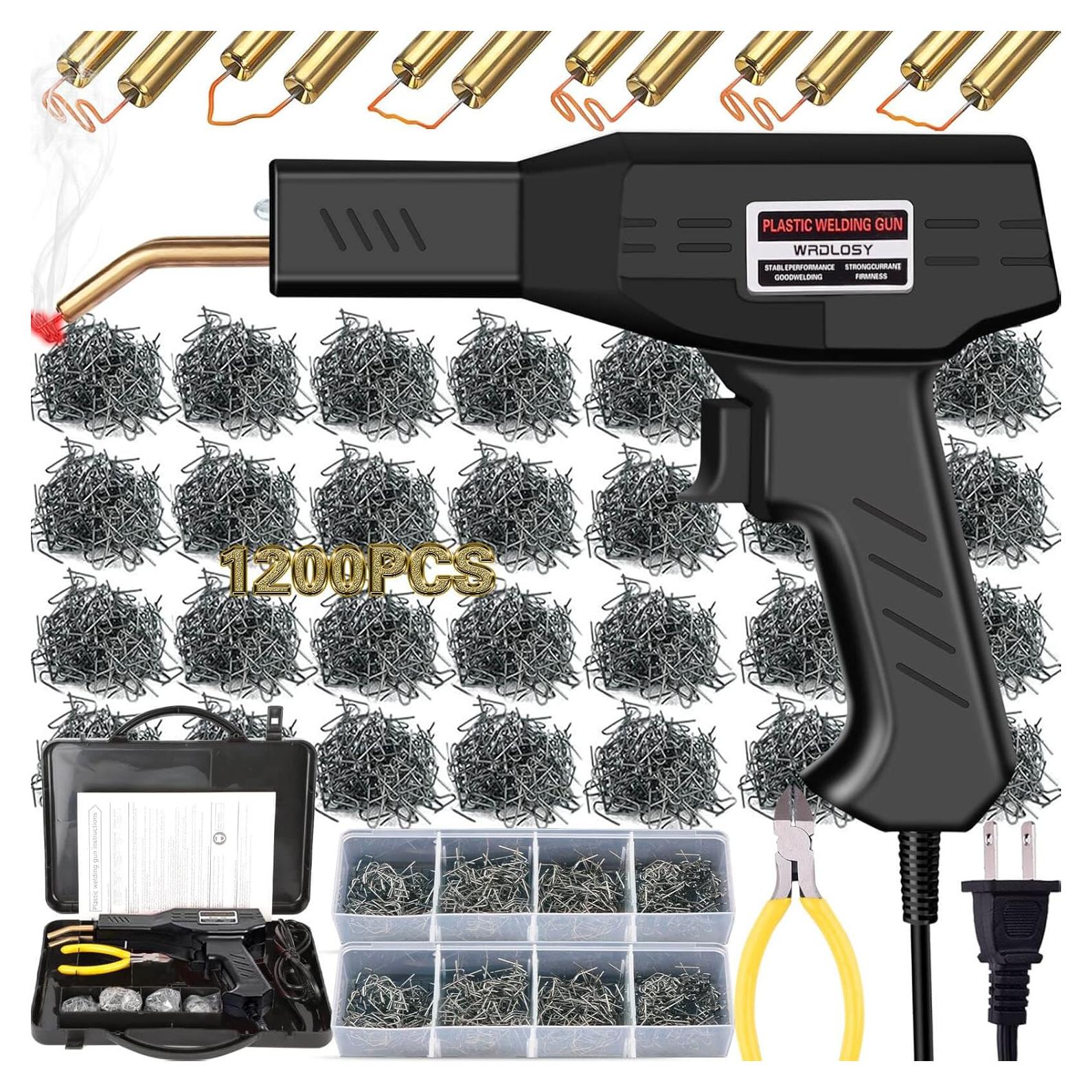 Soldador de Plástico Wrdlosy con 1200 Grapas para Reparación