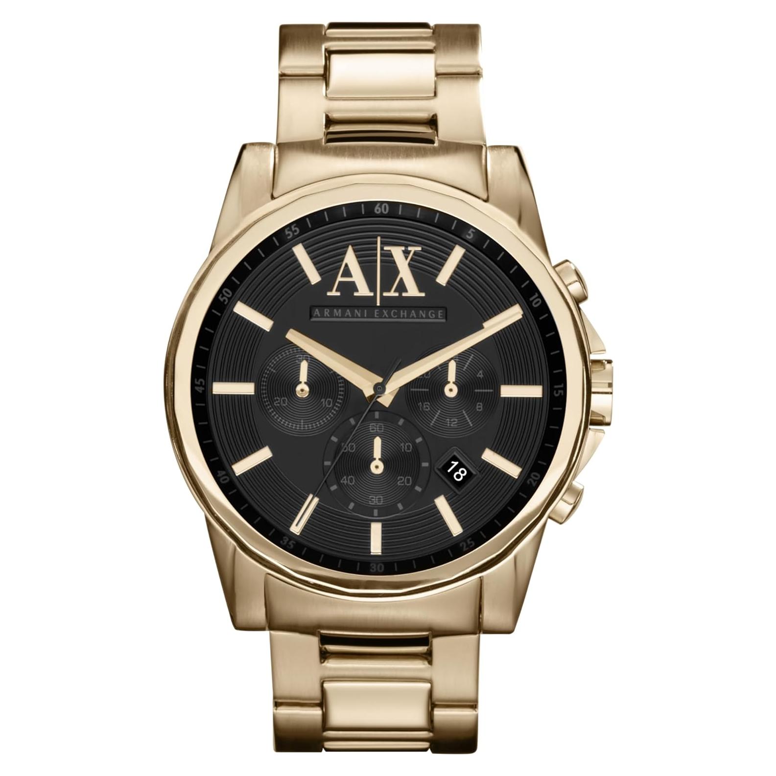 Reloj Cronógrafo Armani Exchange AX2095 Acero Dorado 45mm