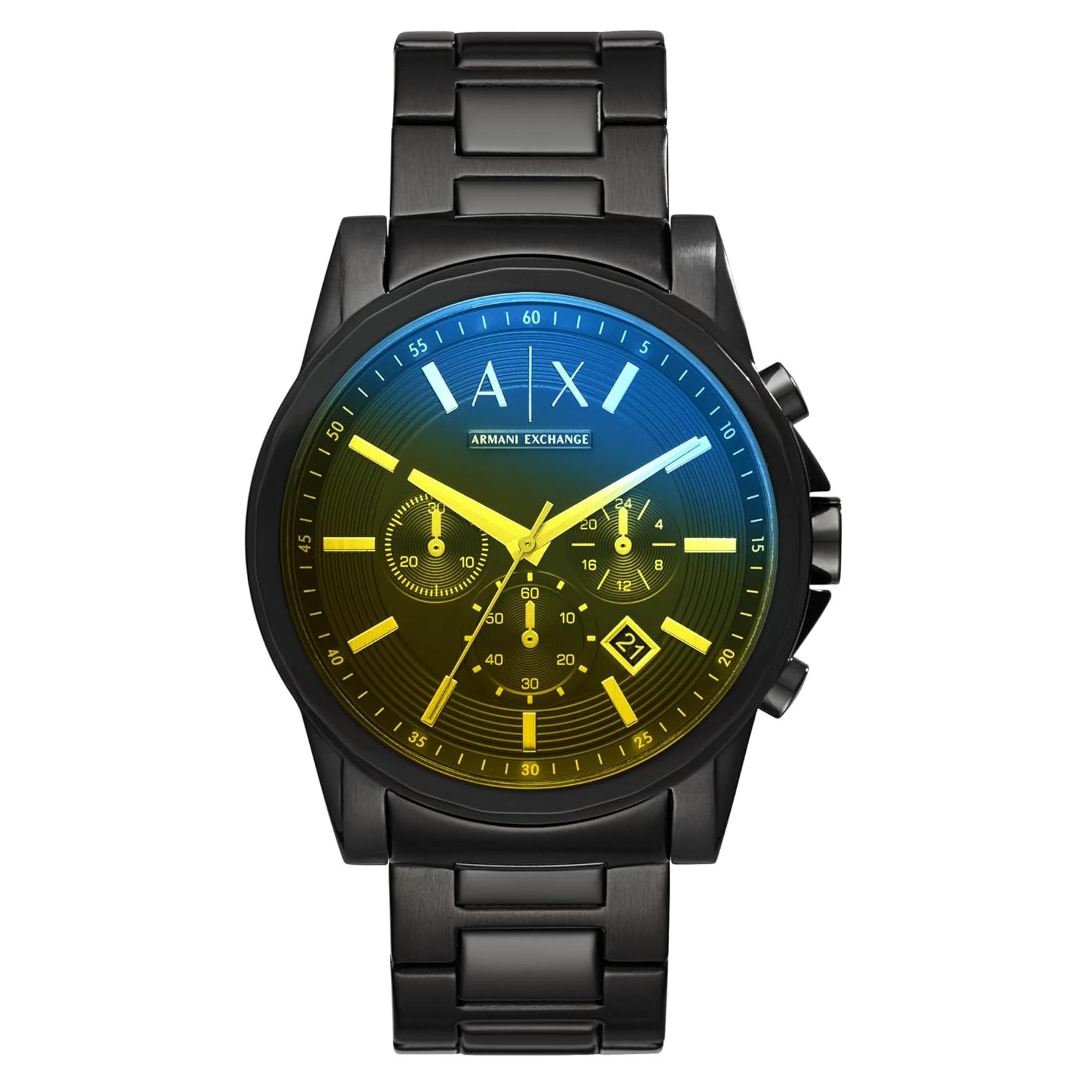 Reloj Cronógrafo AX Armani Exchange Hombre 45mm Negro