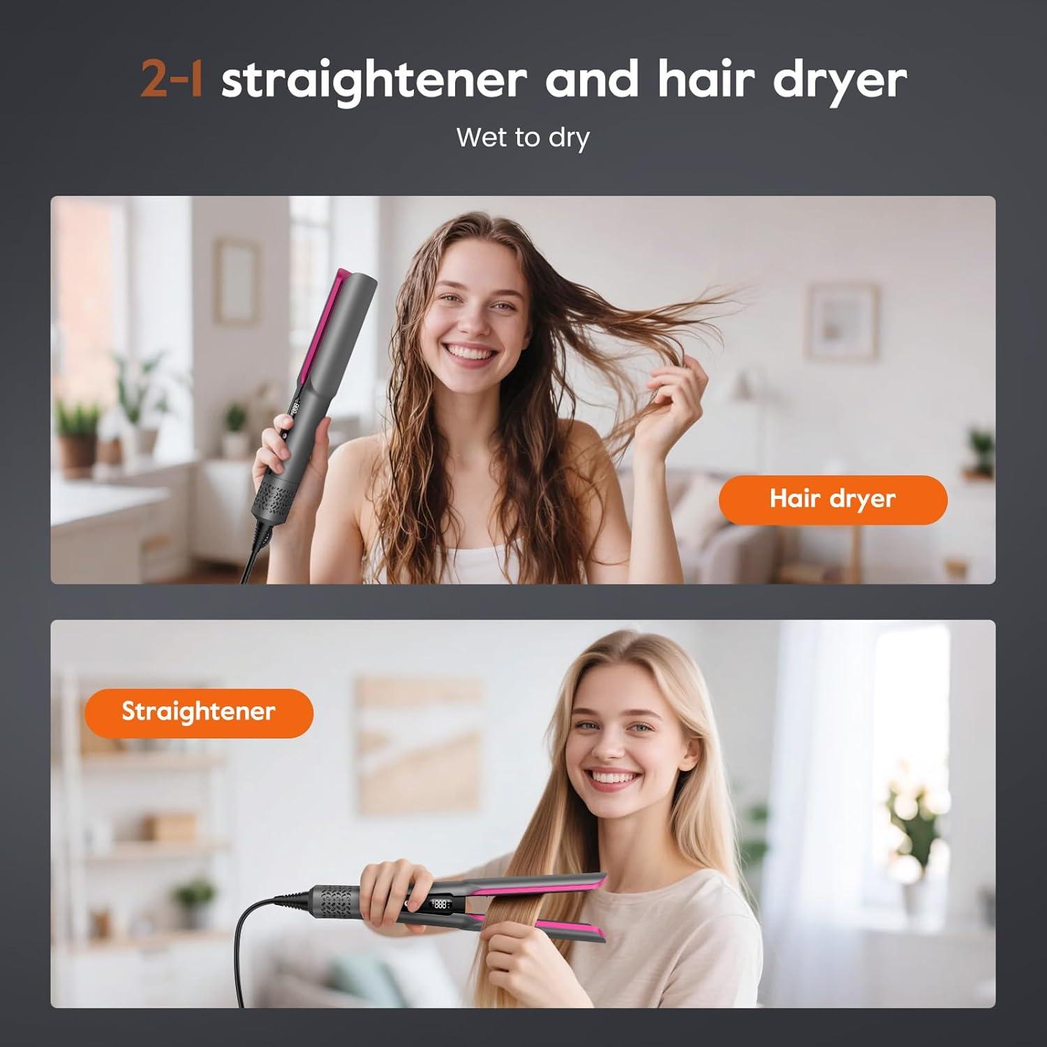 Plancha y Secador 2 en 1 Slopehill EF088 - Tecnología de Aire