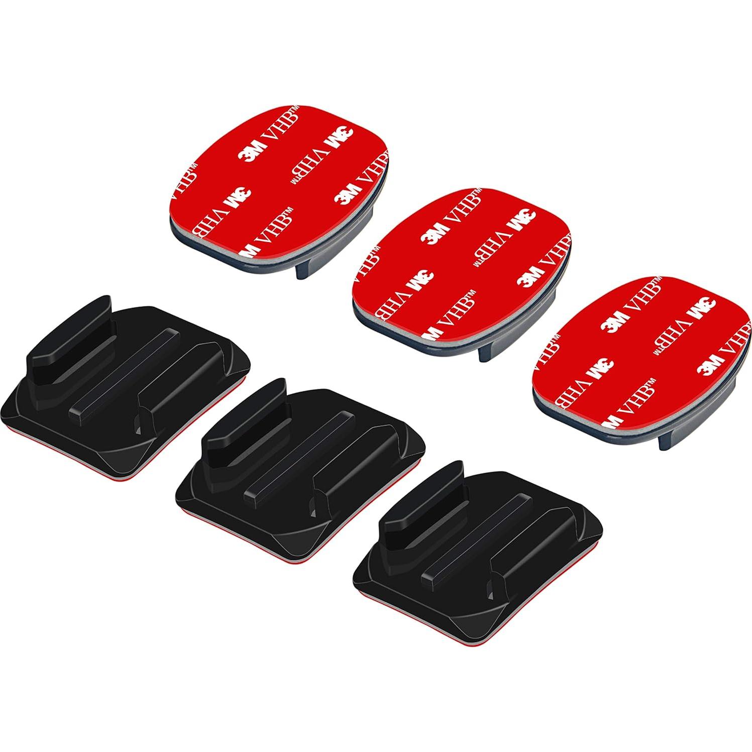 Montajes Adhesivos Curvados 3M para Casco GoPro y DJI (6 Pzs)