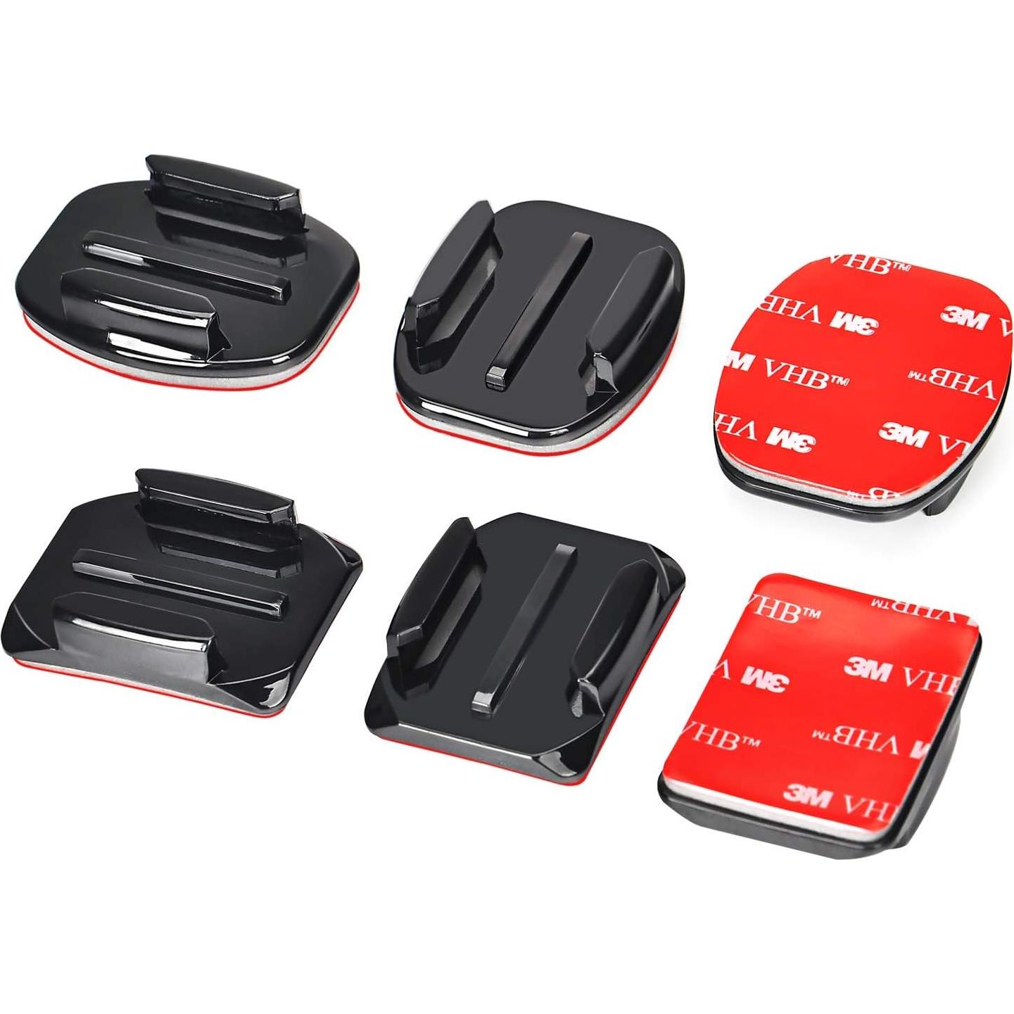 Montajes Adhesivos Curvados 3M para Casco GoPro y DJI (6 Pzs)