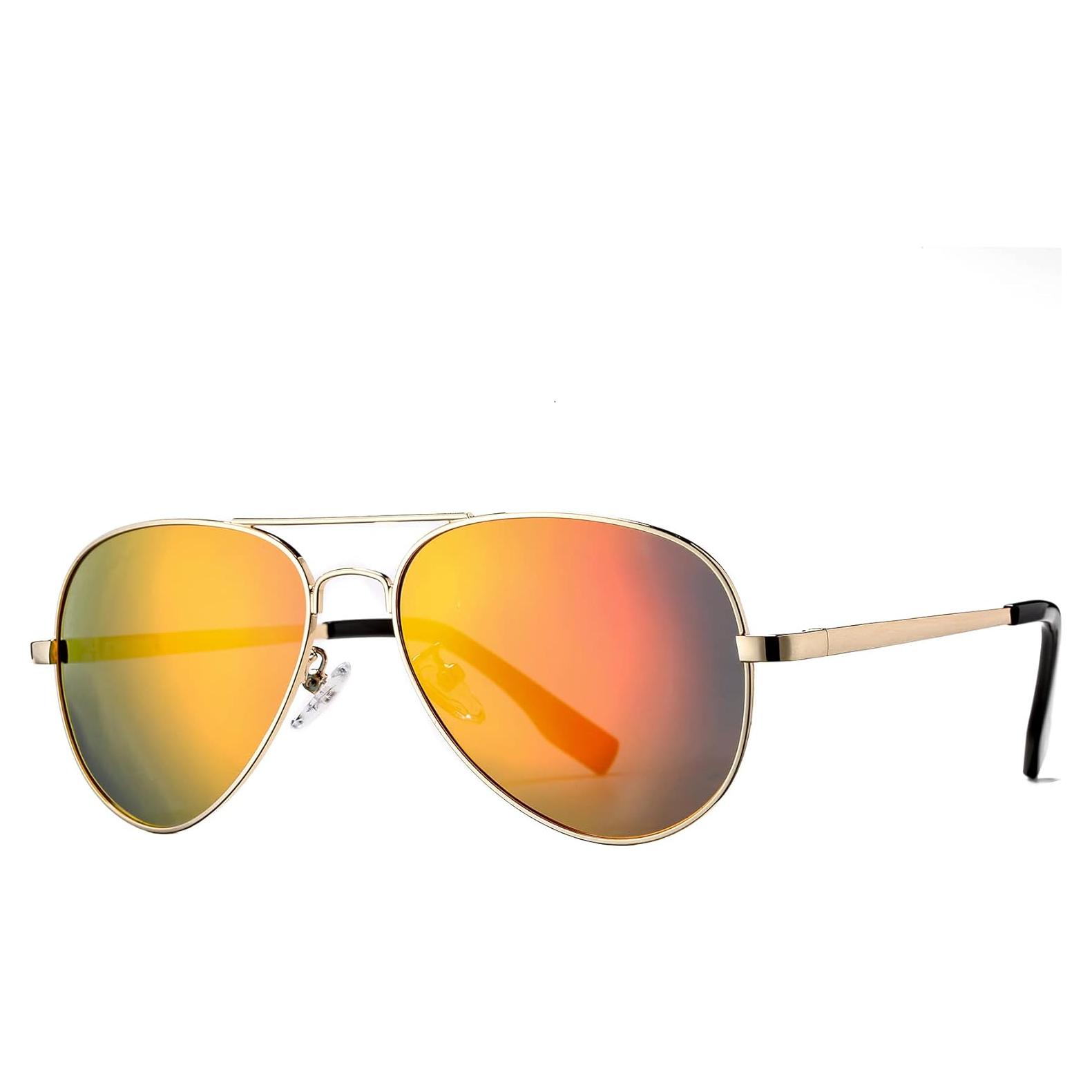 Gafas de sol aviador polarizadas PORADAY 58mm marco metal