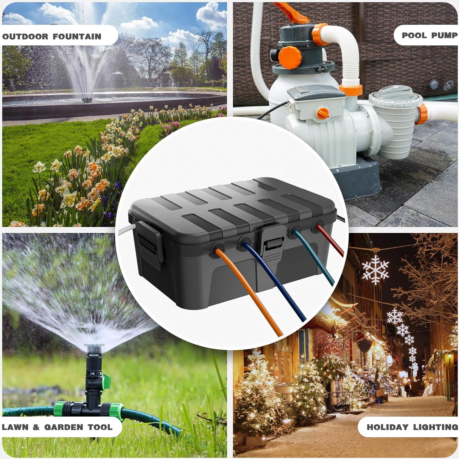 Caja Eléctrica Exterior Flemoon IP54 31.75x21.59x12.7cm Negra