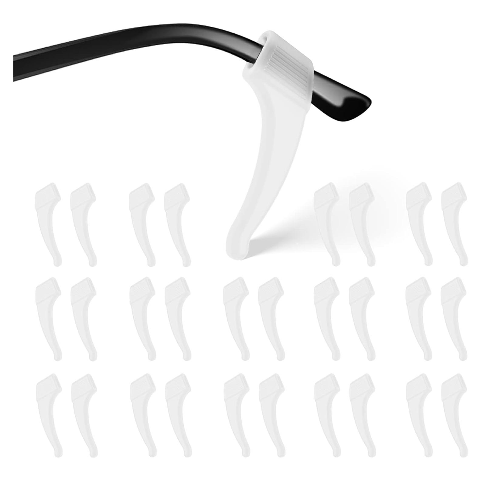 16 Pares Ganchos Antideslizantes Silicona para Gafas