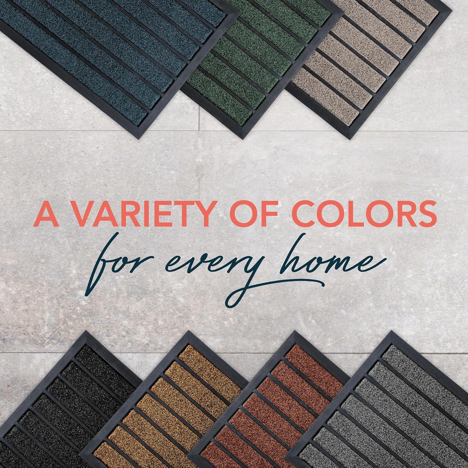 Alfombra de Entrada Antideslizante Ubdyo 76x43 cm Marrón