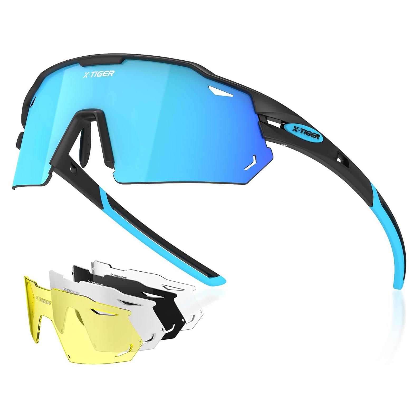 Gafas de Ciclismo X-TIGER con 5 Lentes Intercambiables