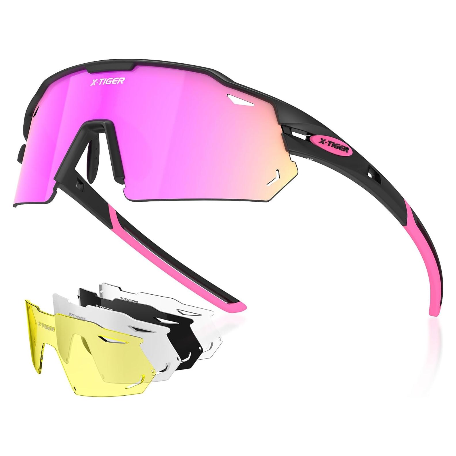 Gafas de Ciclismo X-TIGER con 5 Lentes Intercambiables