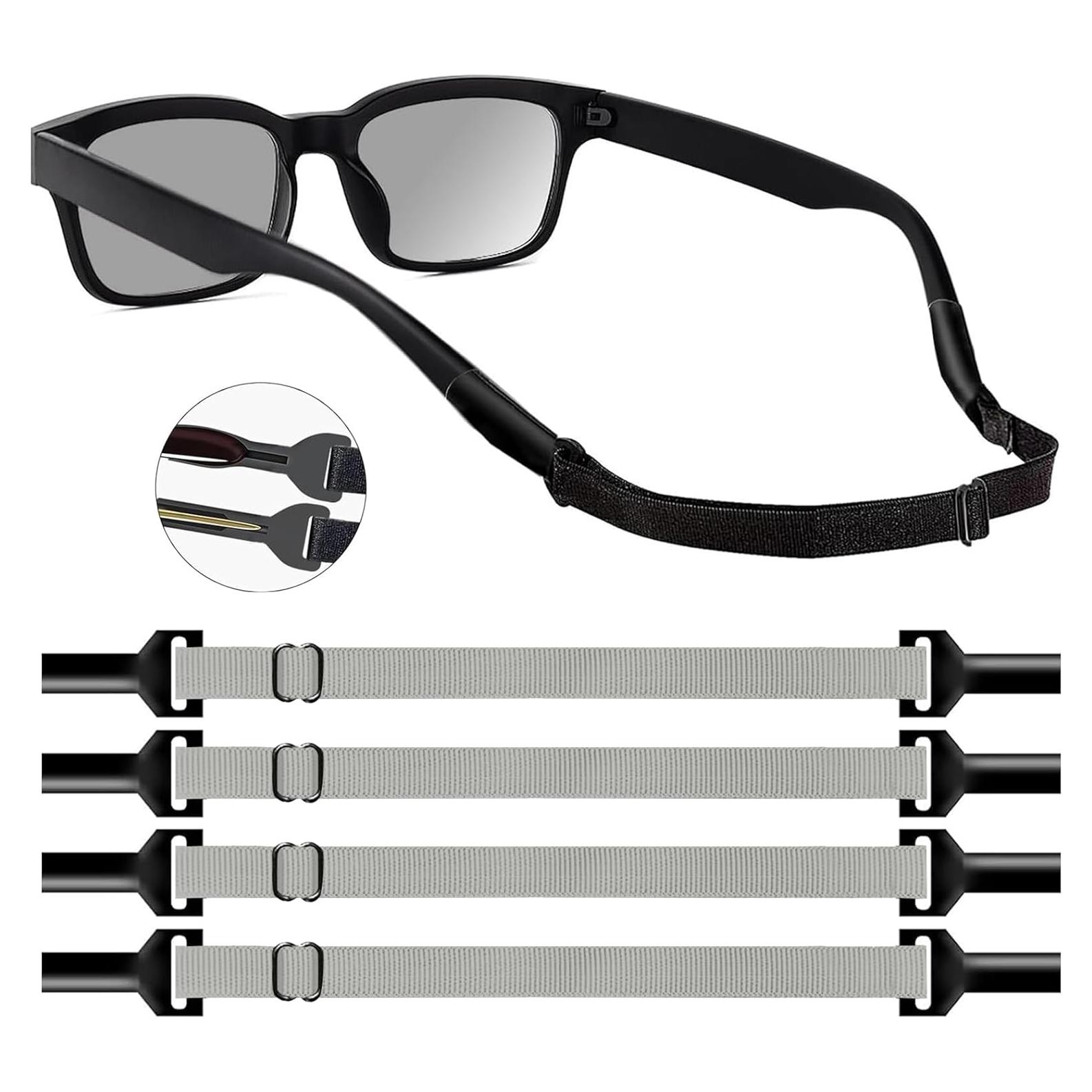 Correa Ajustable para Gafas KECHIO Gris 24-34 cm Paquete 4