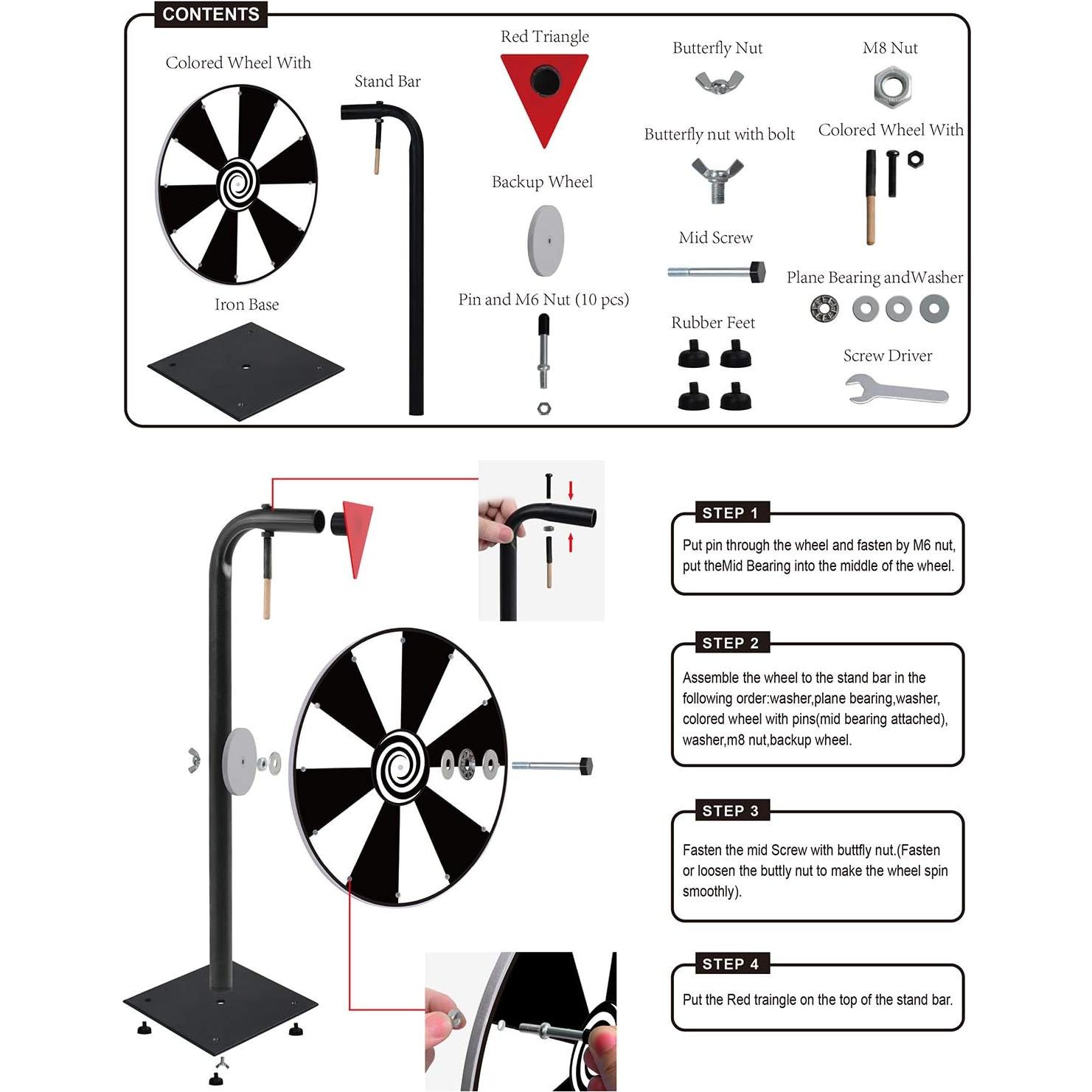 Rueda de Premios T-SIGN 30 cm 10 Espacios Borrable