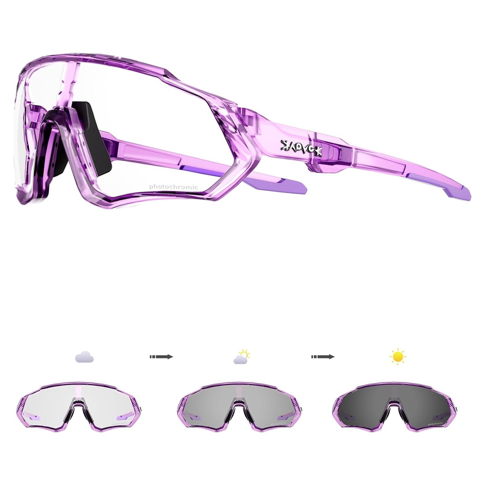 Gafas de Ciclismo KAPVOE K9408 Fotoquímicas UV400