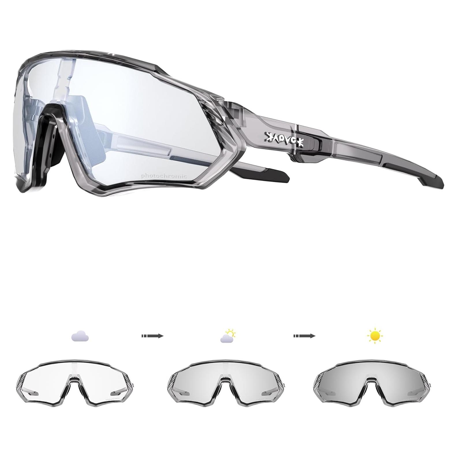 Gafas de Ciclismo KAPVOE Fotoquímicas UV400 Unisex
