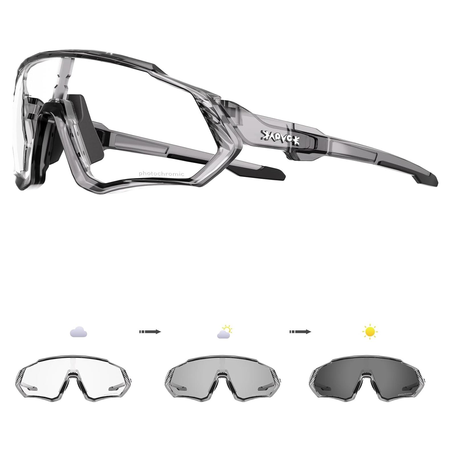 Gafas de Ciclismo KAPVOE Fotoquímicas UV400 para MTB